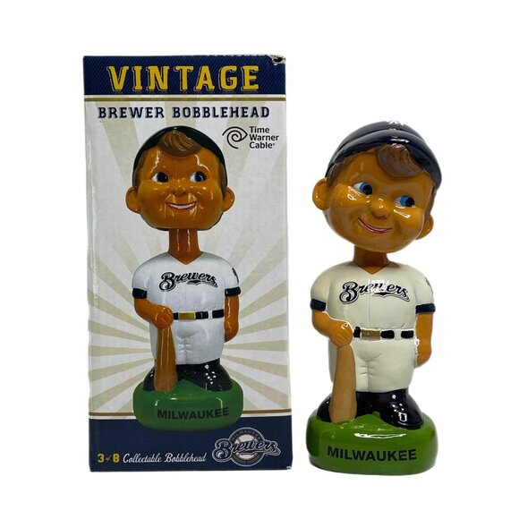 Other - 2014 Milwaukee Brewers Bob "Bullhead" Bruer Collectible Bobblehead, #3 of 8